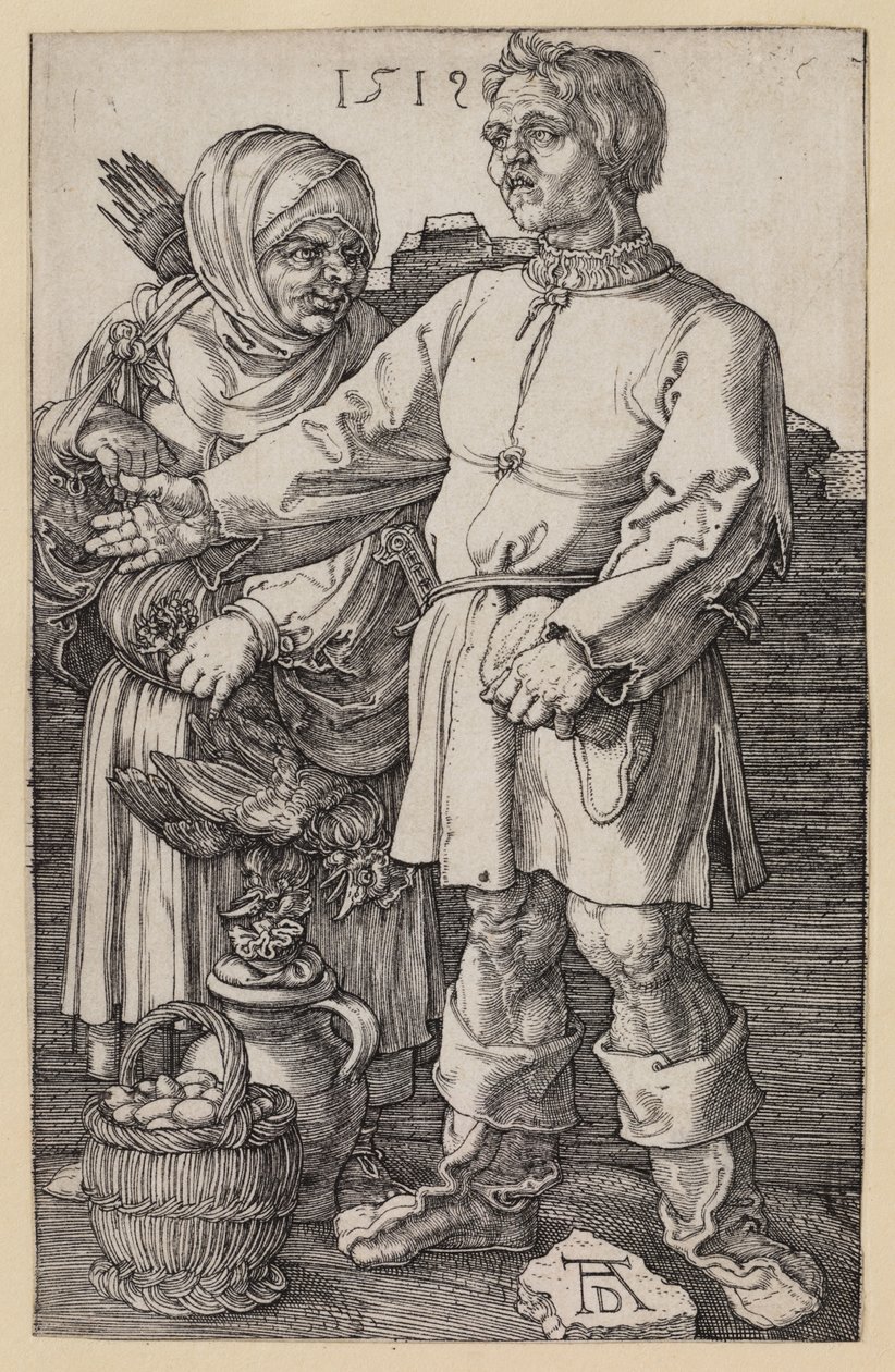 La coppia di contadini al mercato da Albrecht Dürer