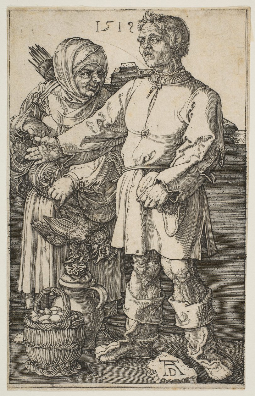 La coppia di contadini al mercato, 1519 da Albrecht Dürer