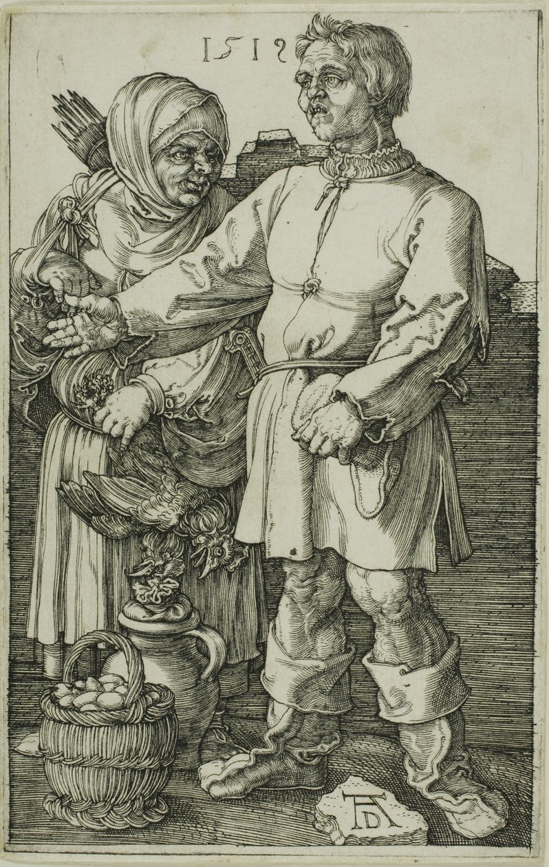 Il contadino e sua moglie al mercato da Albrecht Dürer