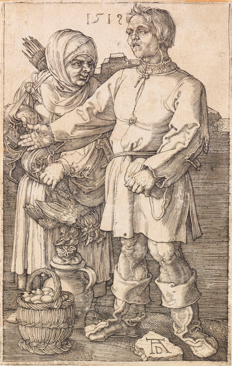 Il contadino e sua moglie al mercato da Albrecht Dürer