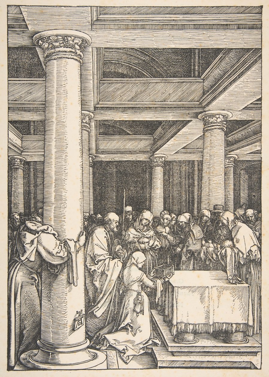 La presentazione al tempio, da La vita della Vergine da Albrecht Dürer