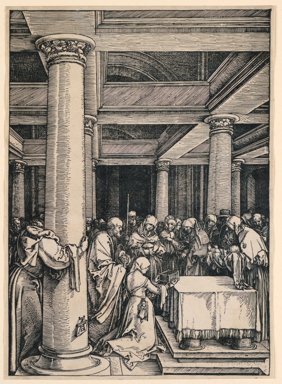 La presentazione al tempio, dalla serie La vita della Vergine da Albrecht Dürer