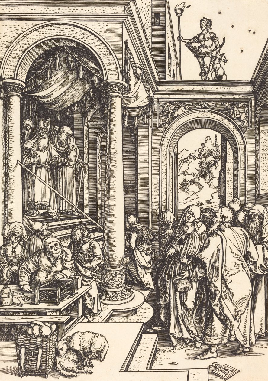 La presentazione della Vergine al Tempio da Albrecht Dürer