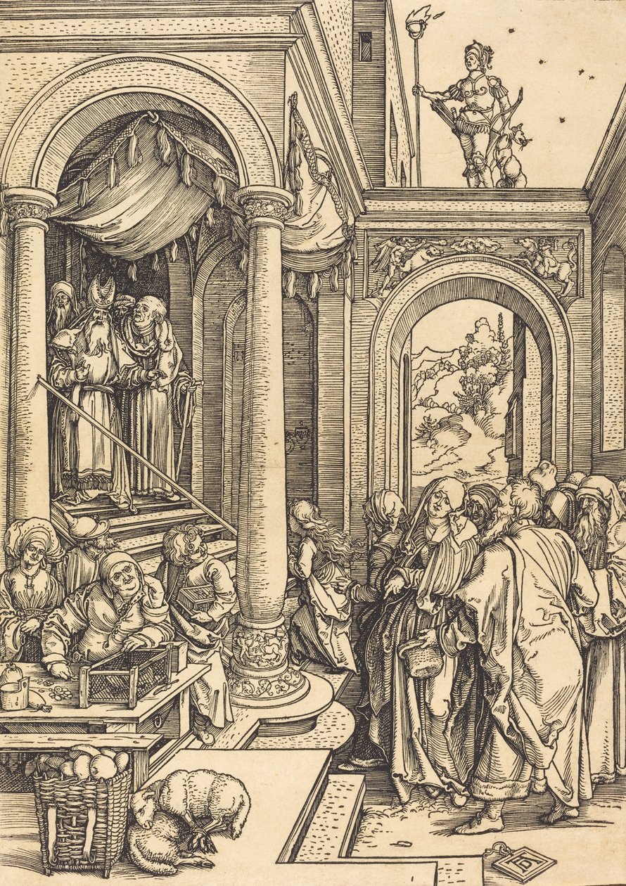La presentazione della Vergine al Tempio, c. 1502-1503 da Albrecht Dürer