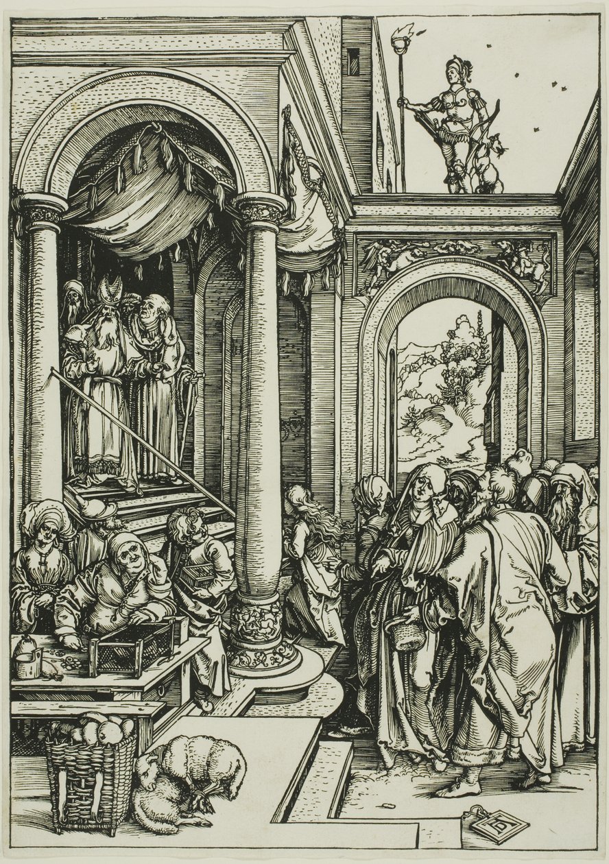 La presentazione della Vergine al Tempio, dalla Vita della Vergine da Albrecht Dürer