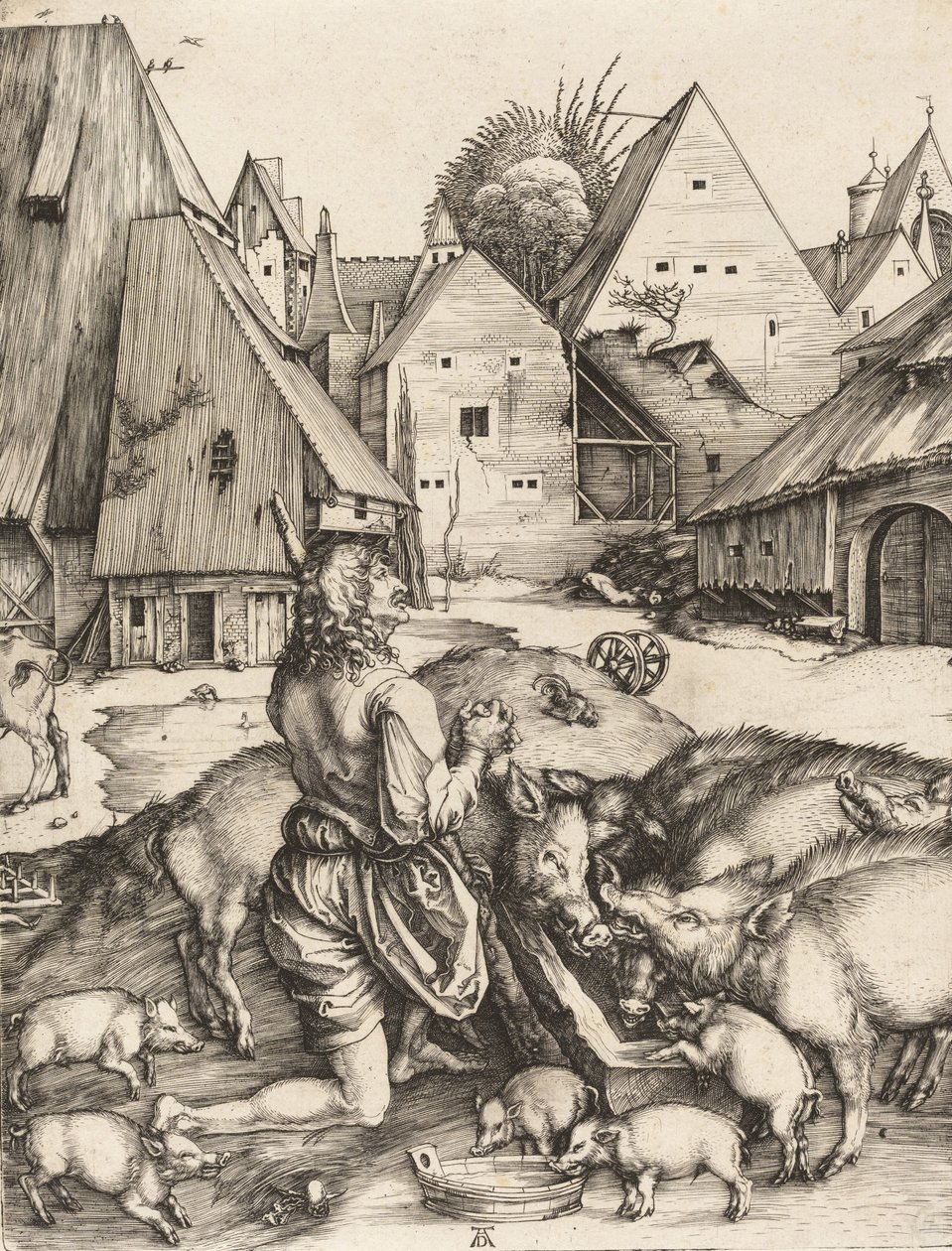 Il figliol prodigo, c. 1496 da Albrecht Dürer