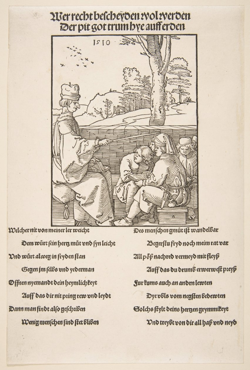 Il maestro di scuola da Albrecht Dürer
