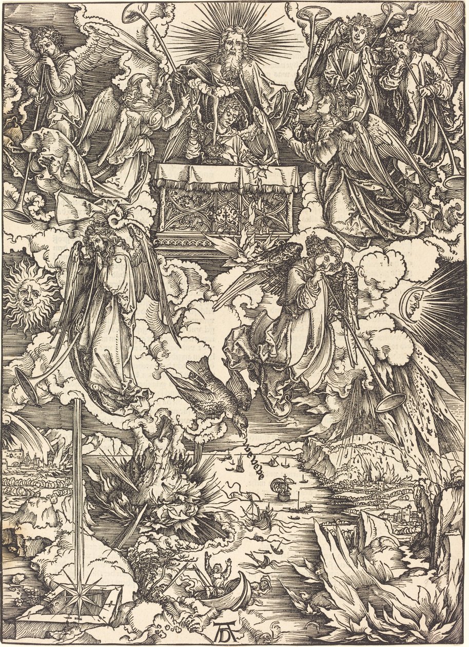 I sette angeli con le trombe da Albrecht Dürer
