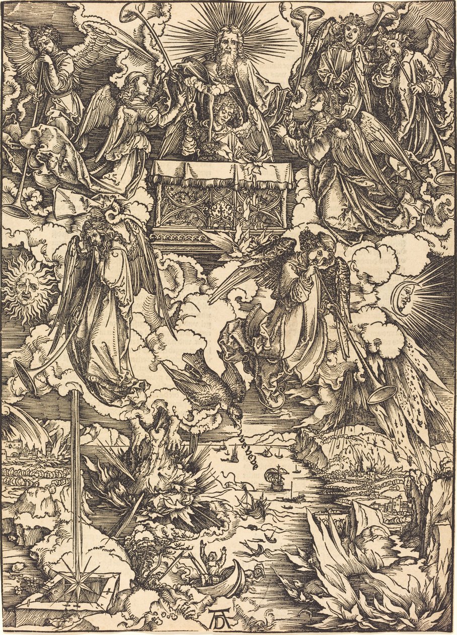 I sette angeli con le trombe da Albrecht Dürer