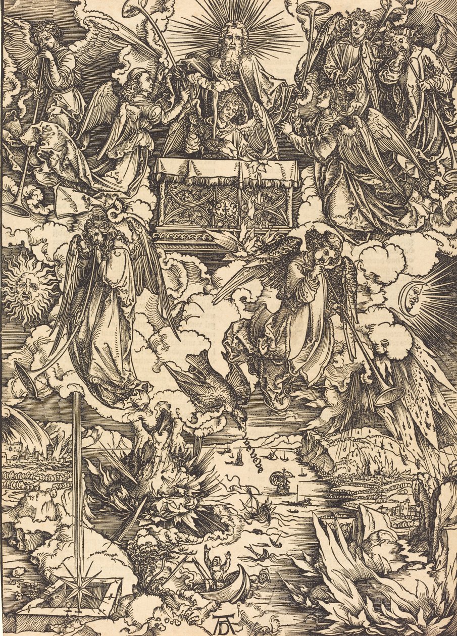 I sette angeli con le trombe da Albrecht Dürer