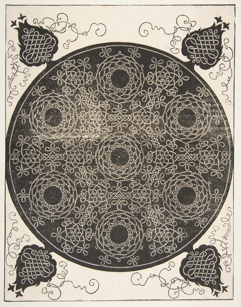 Il sesto nodo. Rondella intrecciata con sette ghirlande, prima del 1521 da Albrecht Dürer