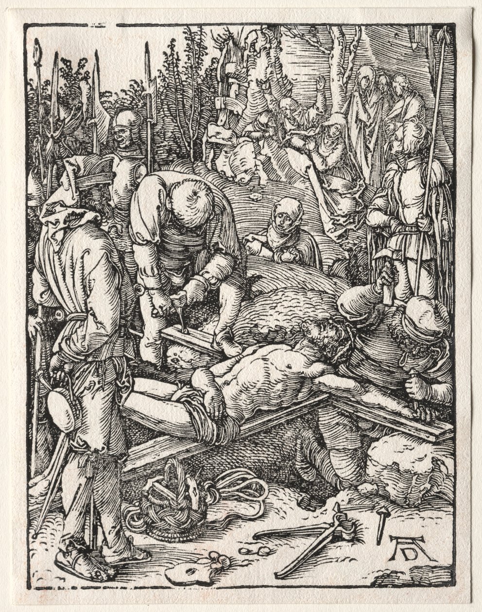 La Piccola Passione: Cristo Inchiodato alla Croce, 1509-1511 da Albrecht Dürer