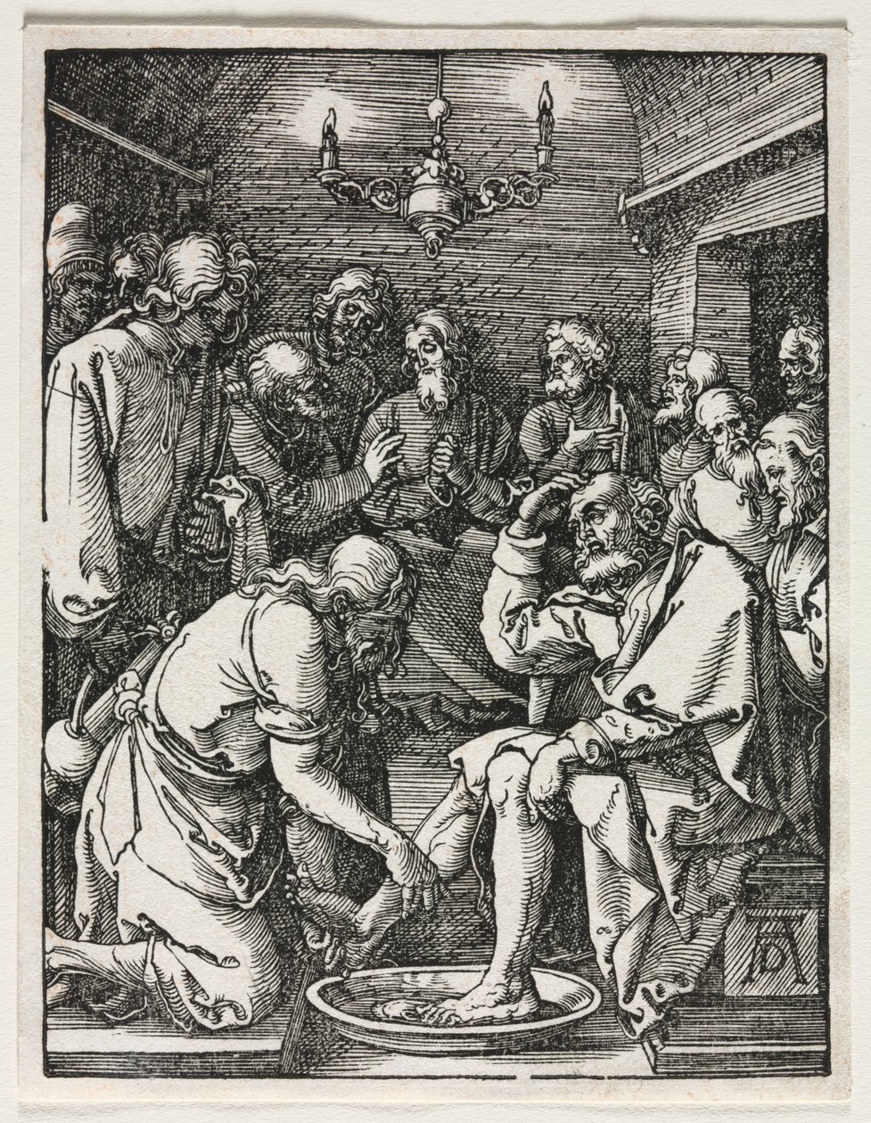 La Piccola Passione: Cristo lava i piedi a San Pietro da Albrecht Dürer