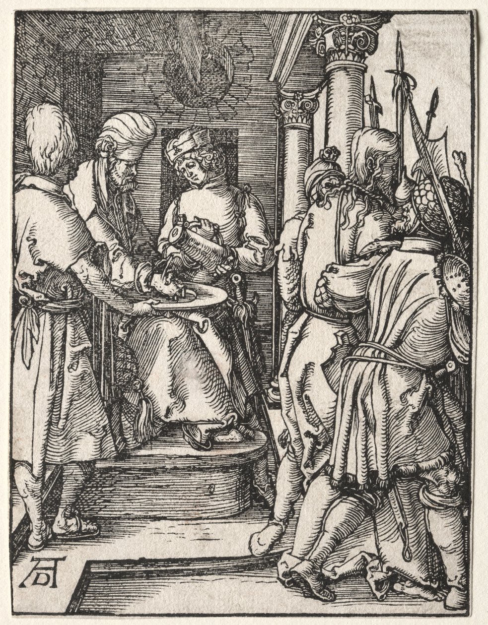 La piccola passione: Pilato si lava le mani da Albrecht Dürer