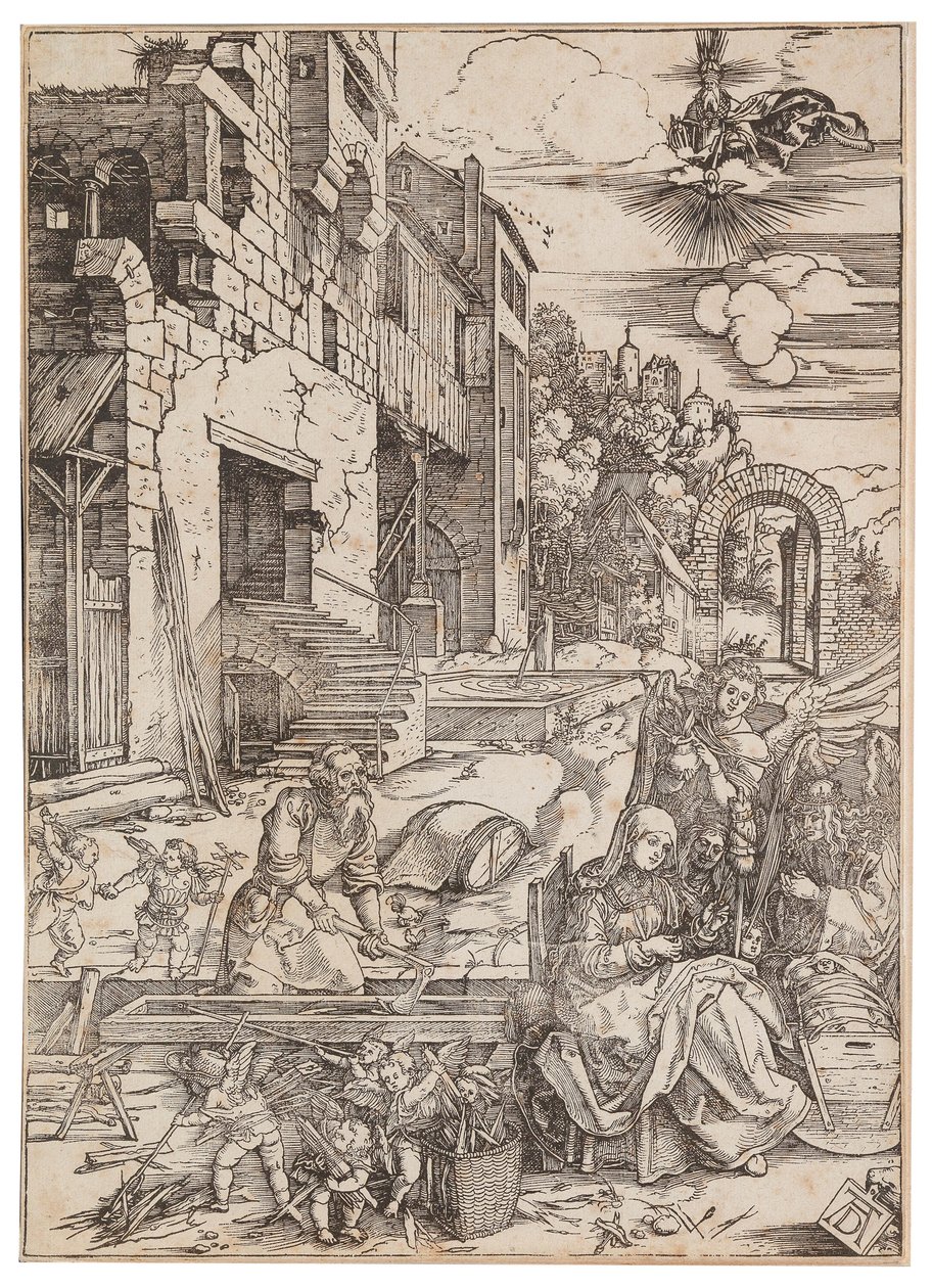 Il soggiorno della Sacra Famiglia in Egitto, dalla Vita della Vergine, c. 1504 da Albrecht Dürer