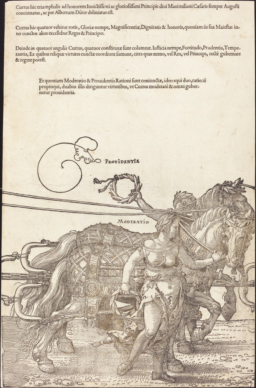 Il carro trionfale di Massimiliano I (Il grande carro trionfale) [tavola 3 di 8] da Albrecht Dürer