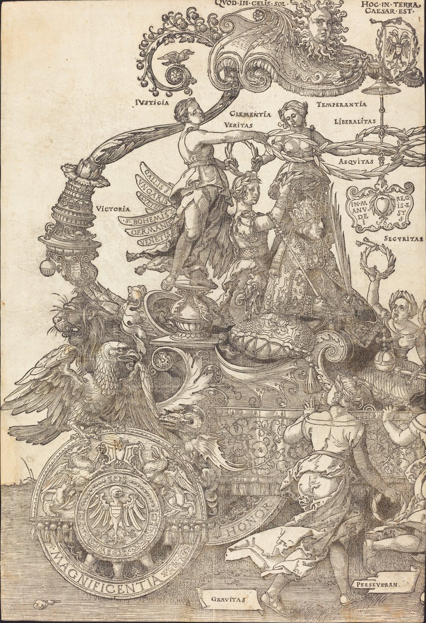 Il Carro Trionfale di Massimiliano I Il Grande Carro Trionfale [tavola 1 di 8] da Albrecht Dürer