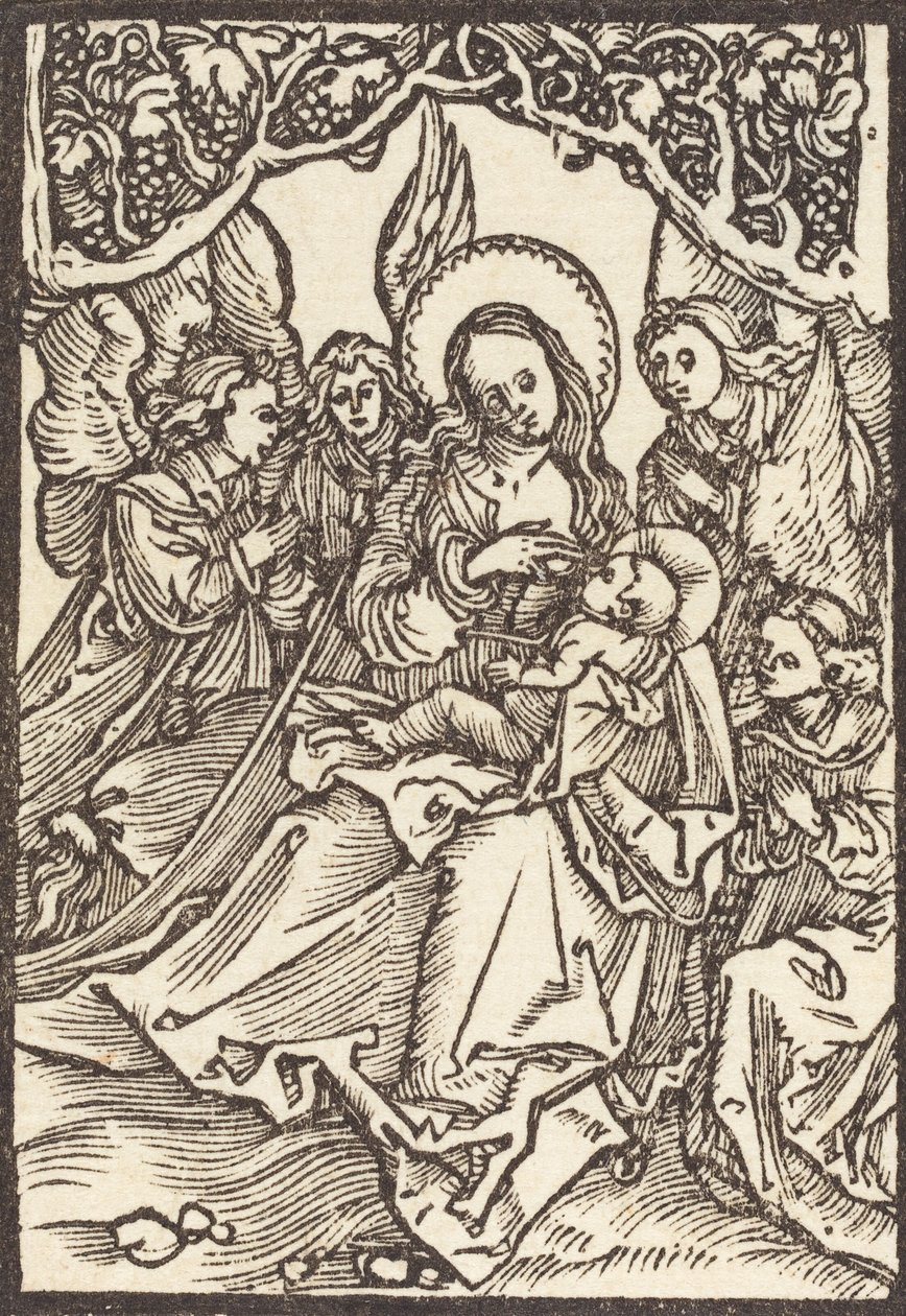 La Vergine che allatta il Bambino con quattro angeli, c. 1500 da Albrecht Dürer