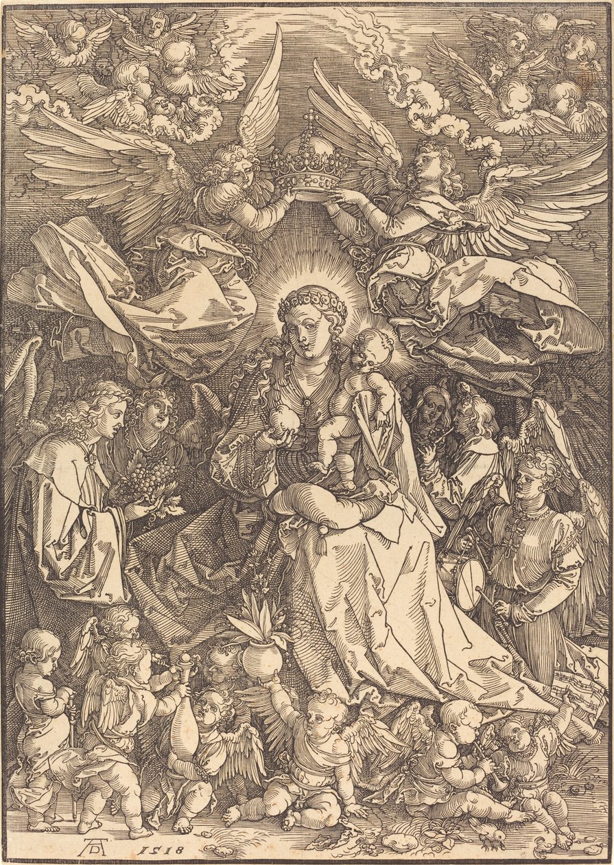 La Vergine circondata da molti angeli da Albrecht Dürer