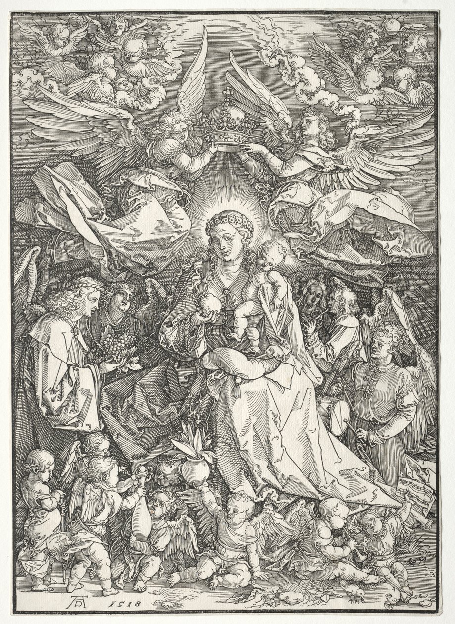 La Vergine circondata da molti angeli da Albrecht Dürer