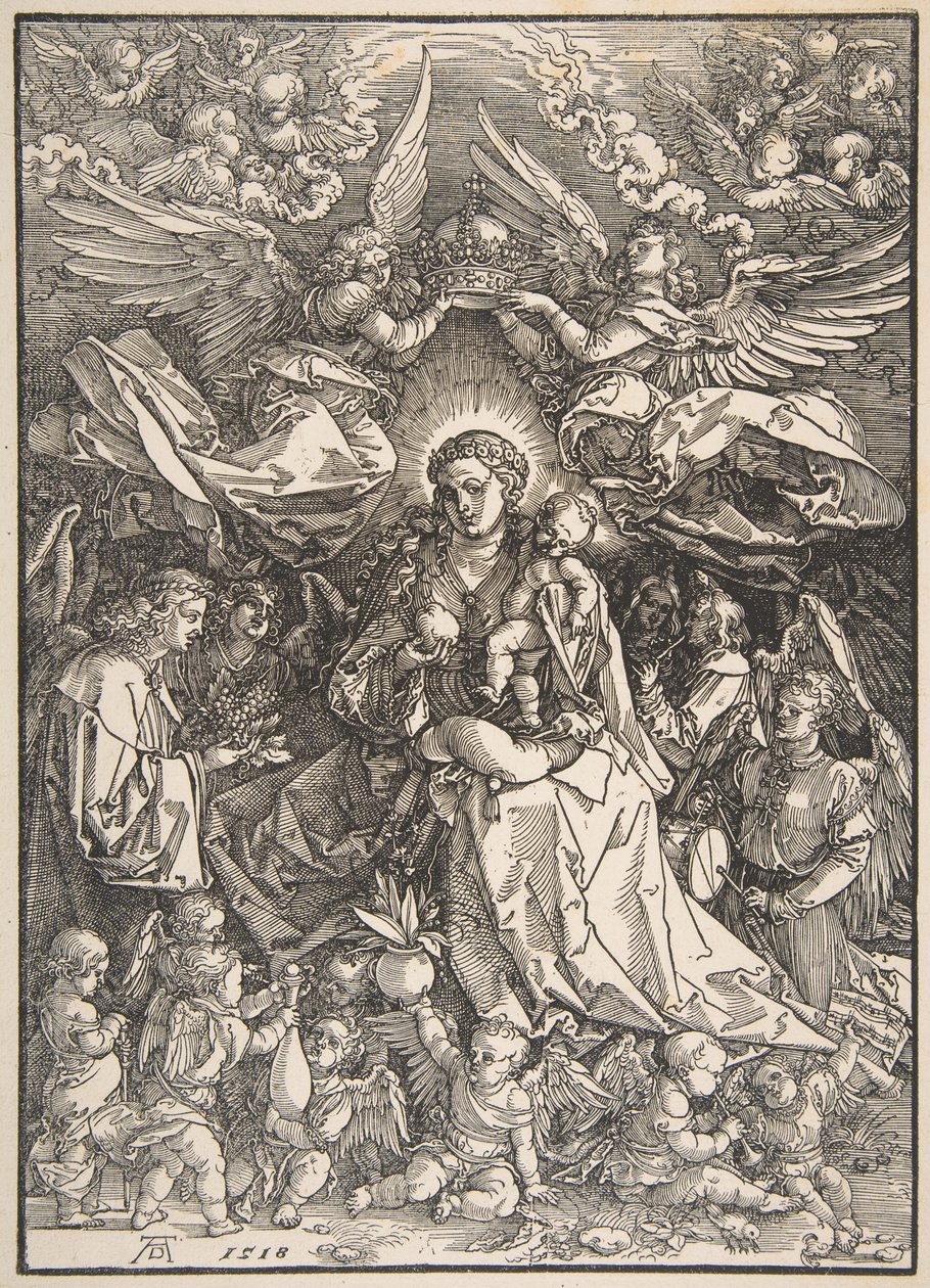 La Vergine circondata da numerosi angeli da Albrecht Dürer