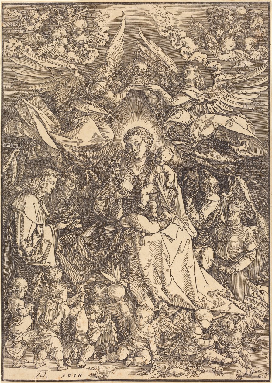 La Vergine circondata da molti angeli da Albrecht Dürer