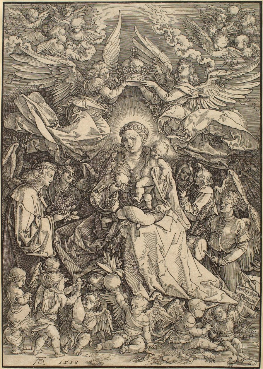 La Vergine circondata da molti angeli da Albrecht Dürer