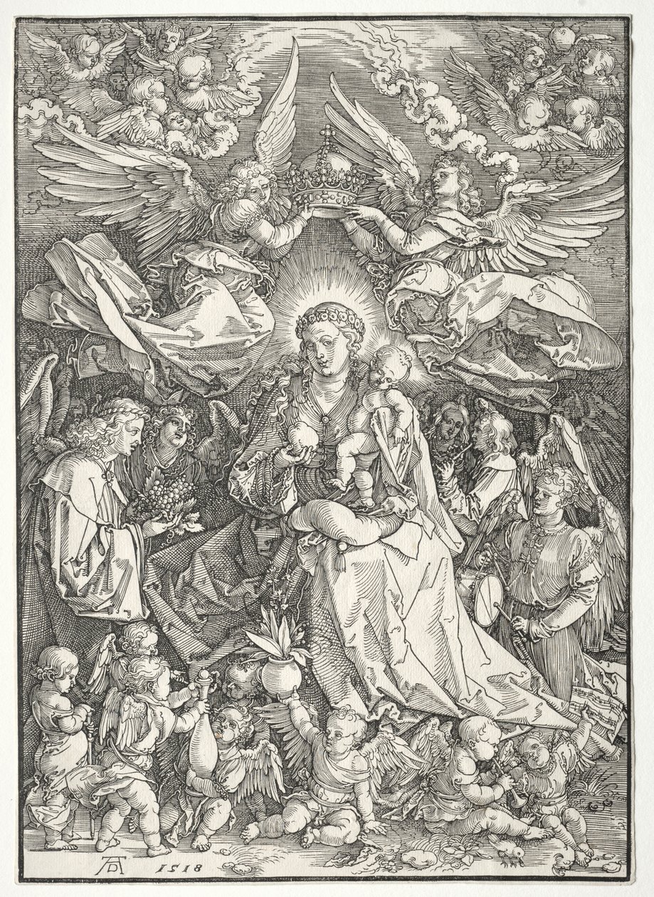 La Vergine circondata da molti angeli, 1518 da Albrecht Dürer