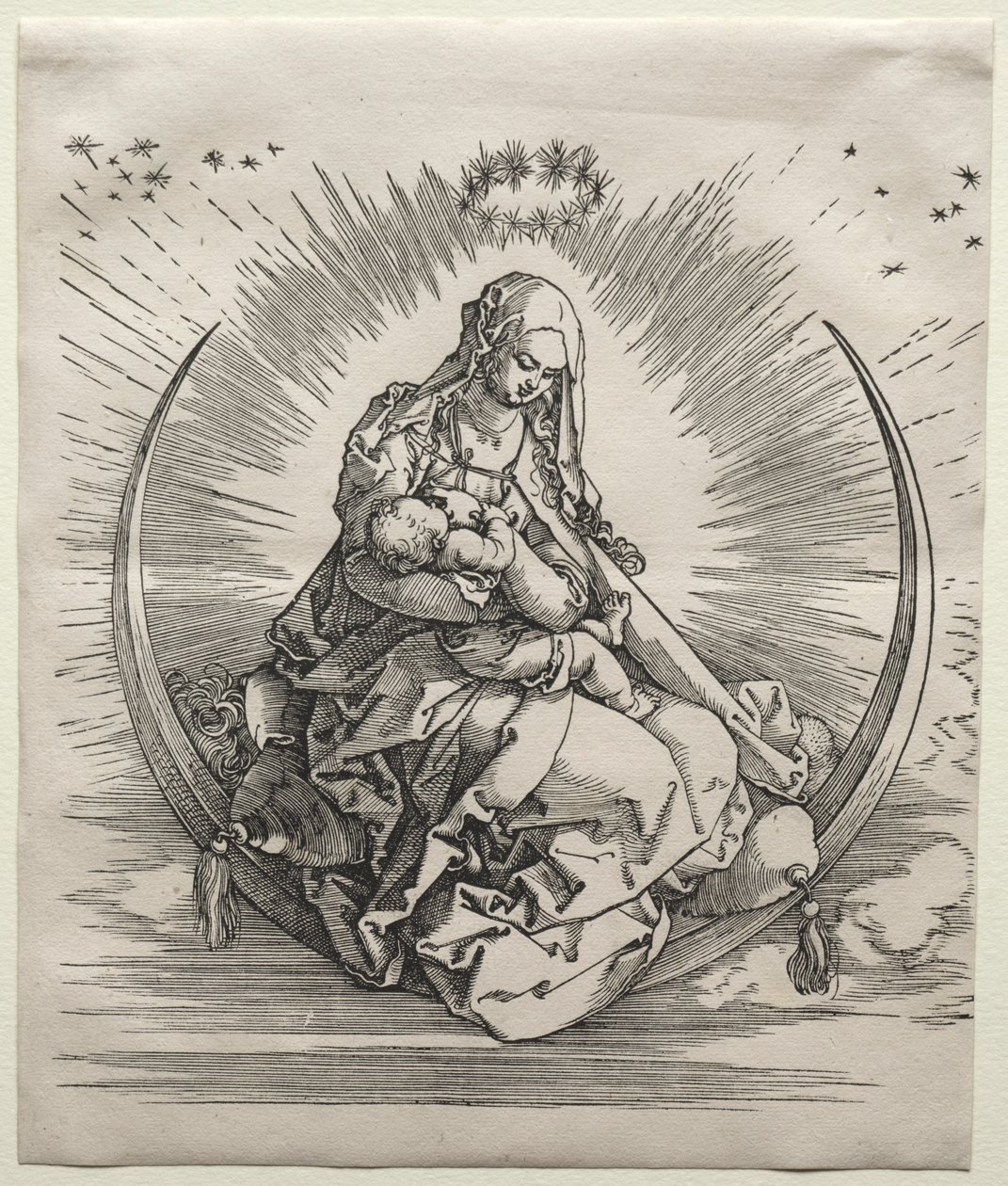 La Vergine su una mezzaluna, c. 1510-1511 da Albrecht Dürer