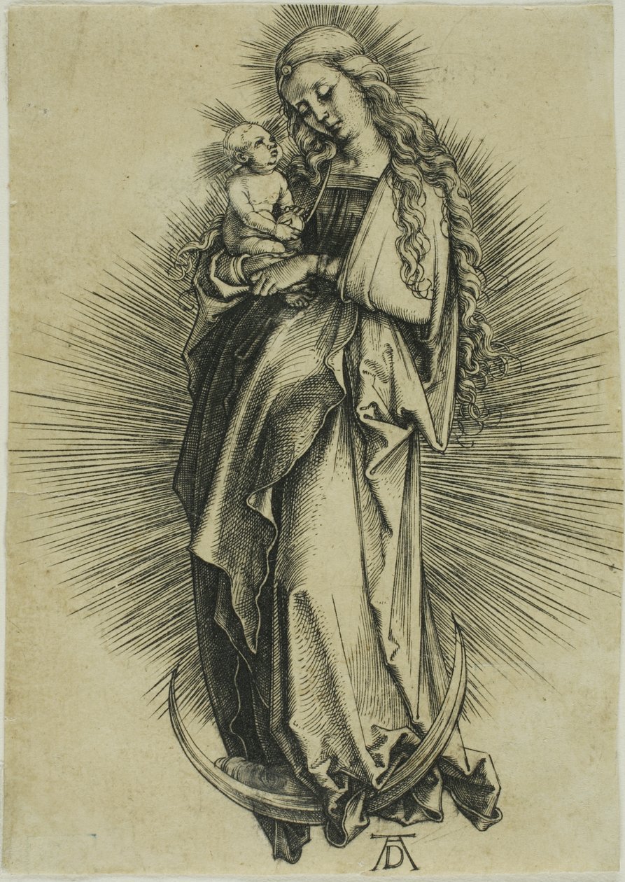 La Vergine sulla mezzaluna da Albrecht Dürer