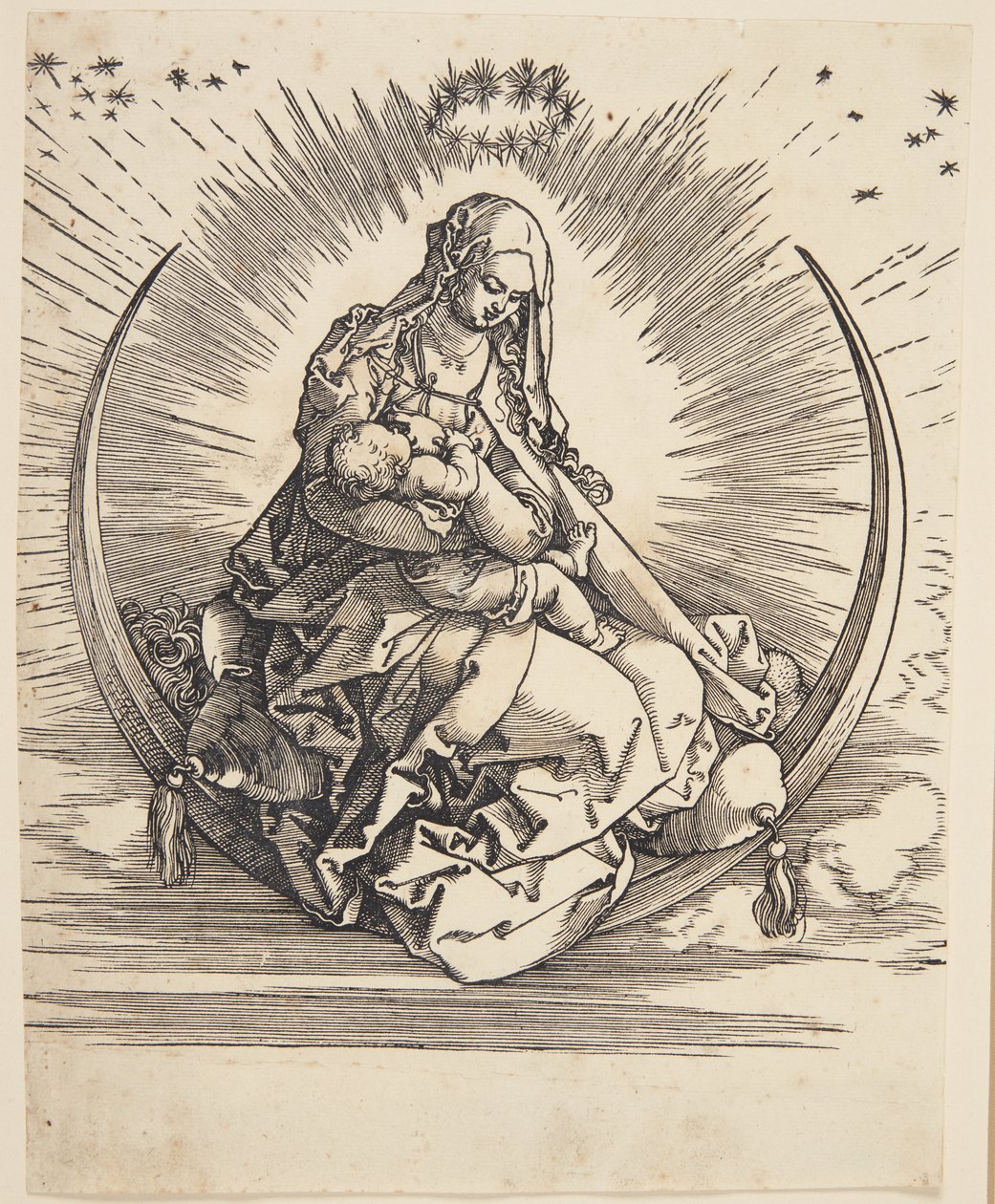 La Vergine sulla mezzaluna da Albrecht Dürer