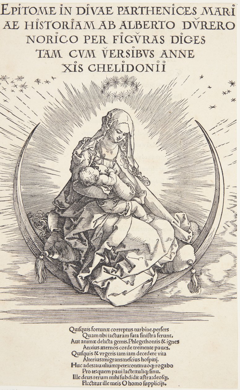 La Vergine sulla mezzaluna da Albrecht Dürer