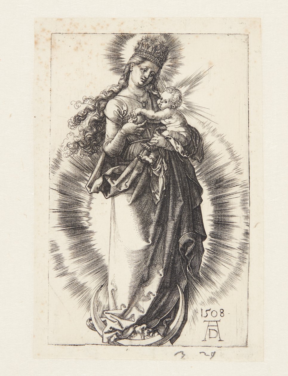 La Vergine sulla mezzaluna con una corona di stelle da Albrecht Dürer