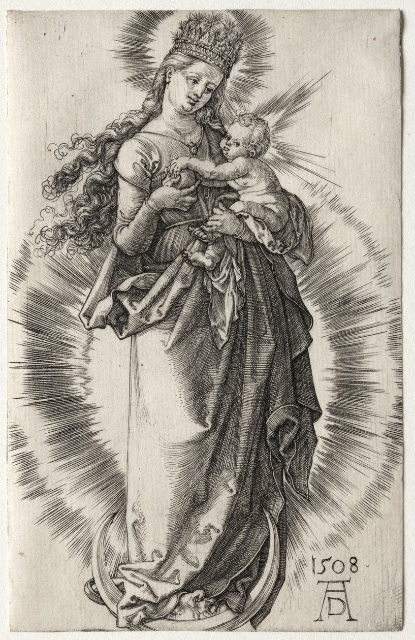 La Vergine con una corona stellata da Albrecht Dürer