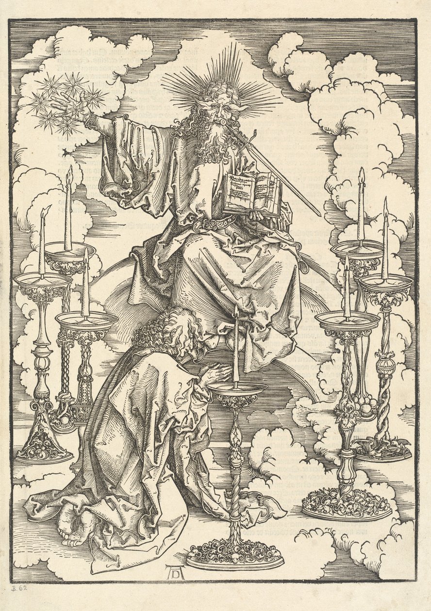 La visione dei sette candelabri da Albrecht Dürer
