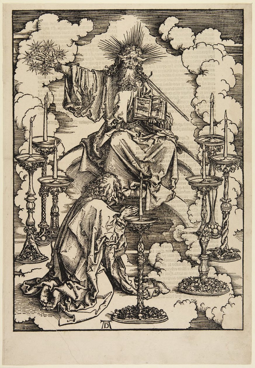 La visione dei sette candelabri da Albrecht Dürer