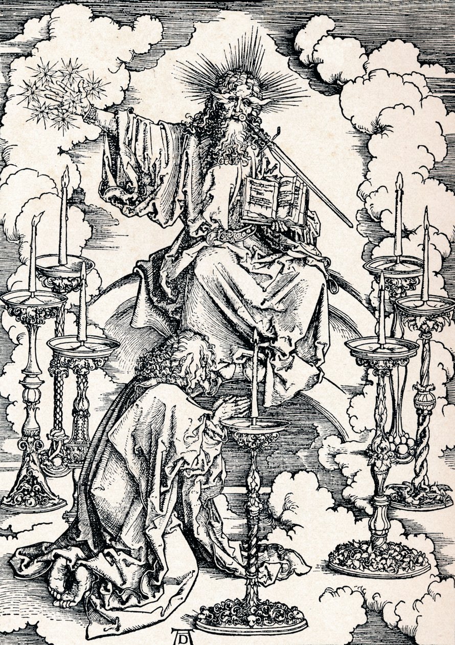 La visione dei sette candelabri, 1498 1906 da Albrecht Dürer