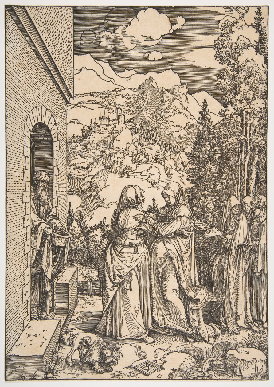 La Visitazione, tratta da “La vita della Vergine” da Albrecht Dürer