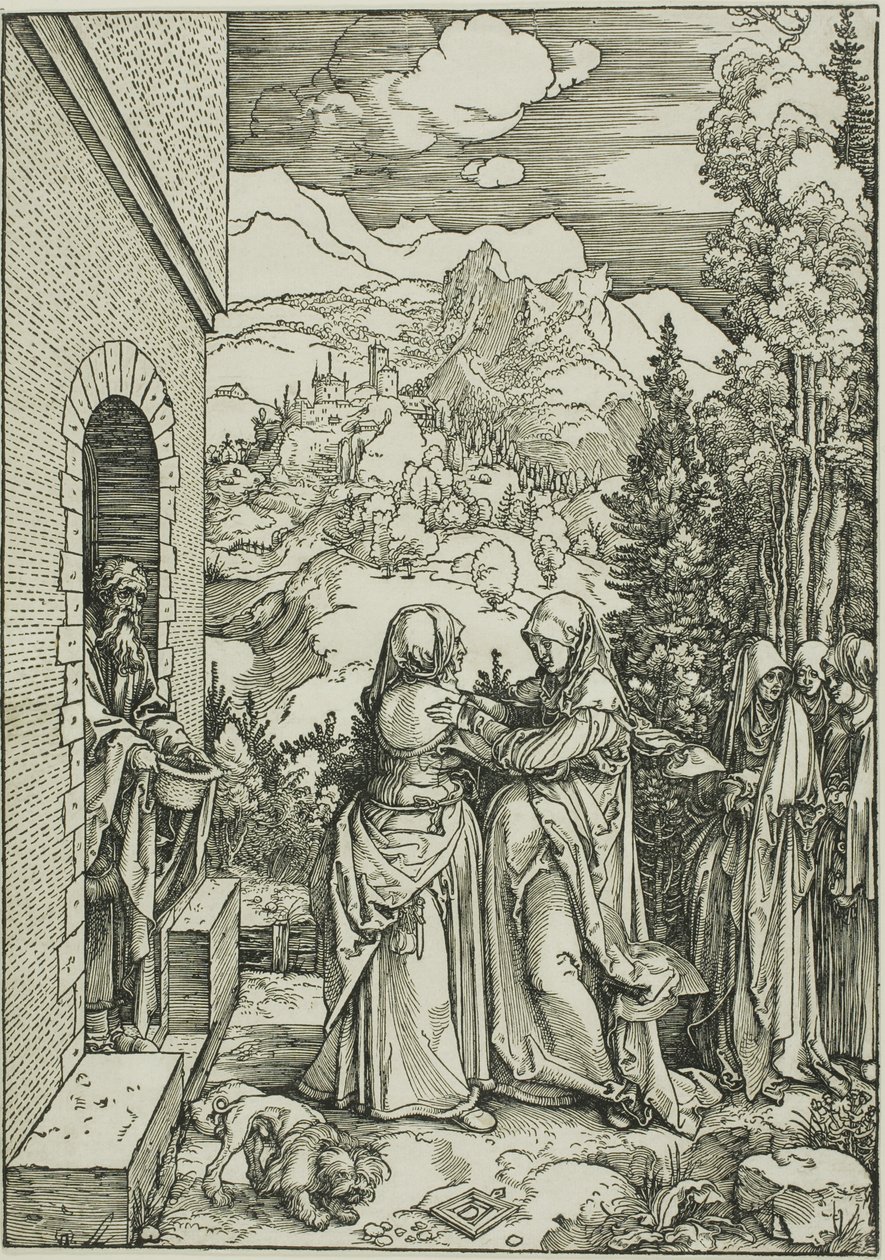 La Visitazione, dalla Vita della Vergine da Albrecht Dürer