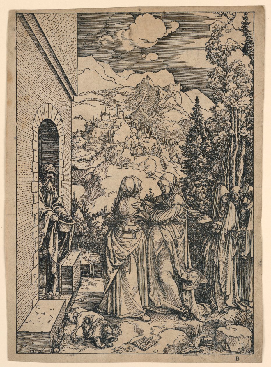 La Visitazione, da "La vita della Vergine" da Albrecht Dürer