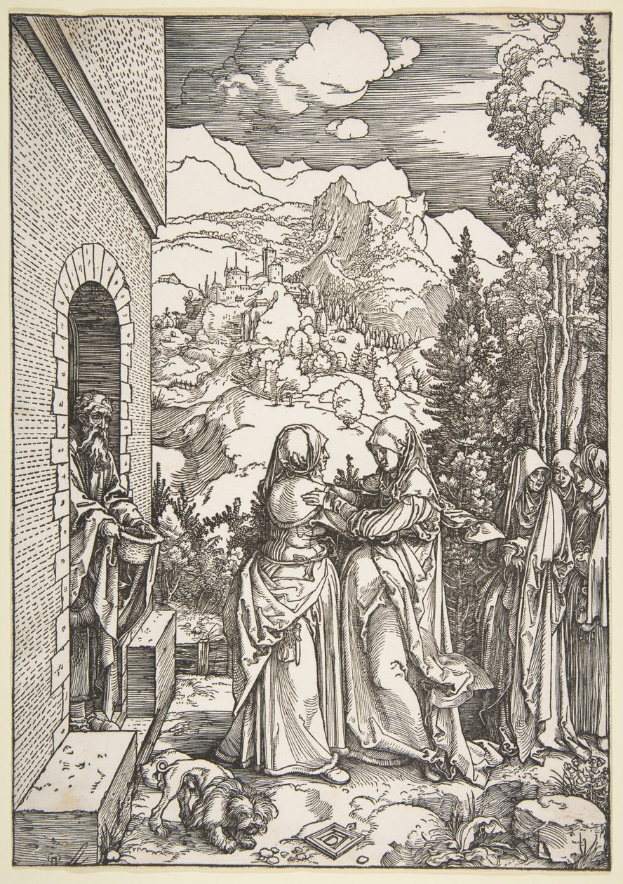 La Visitazione, da "La vita della Vergine" da Albrecht Dürer