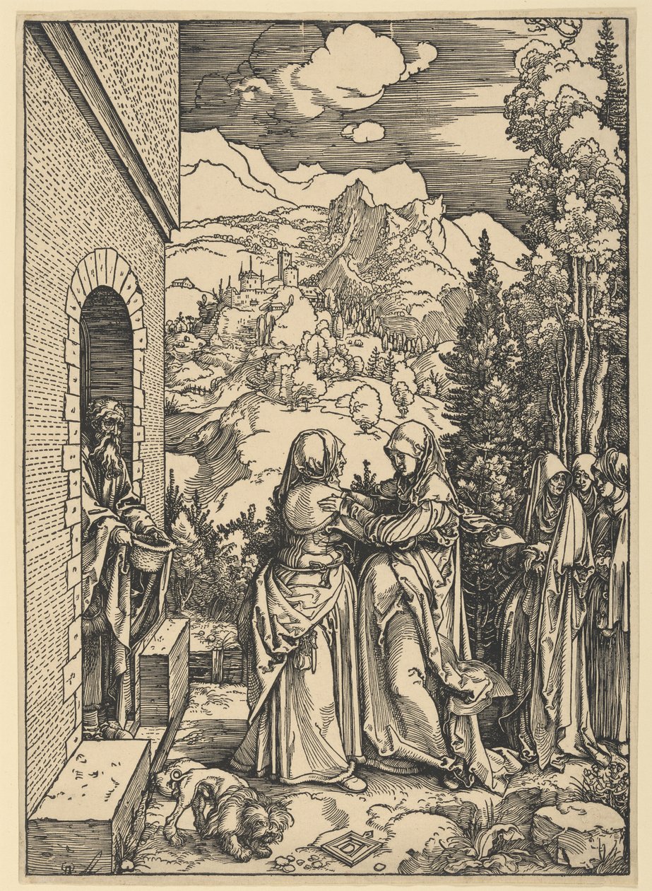 La Visitazione, dalla Vita della Vergine da Albrecht Dürer