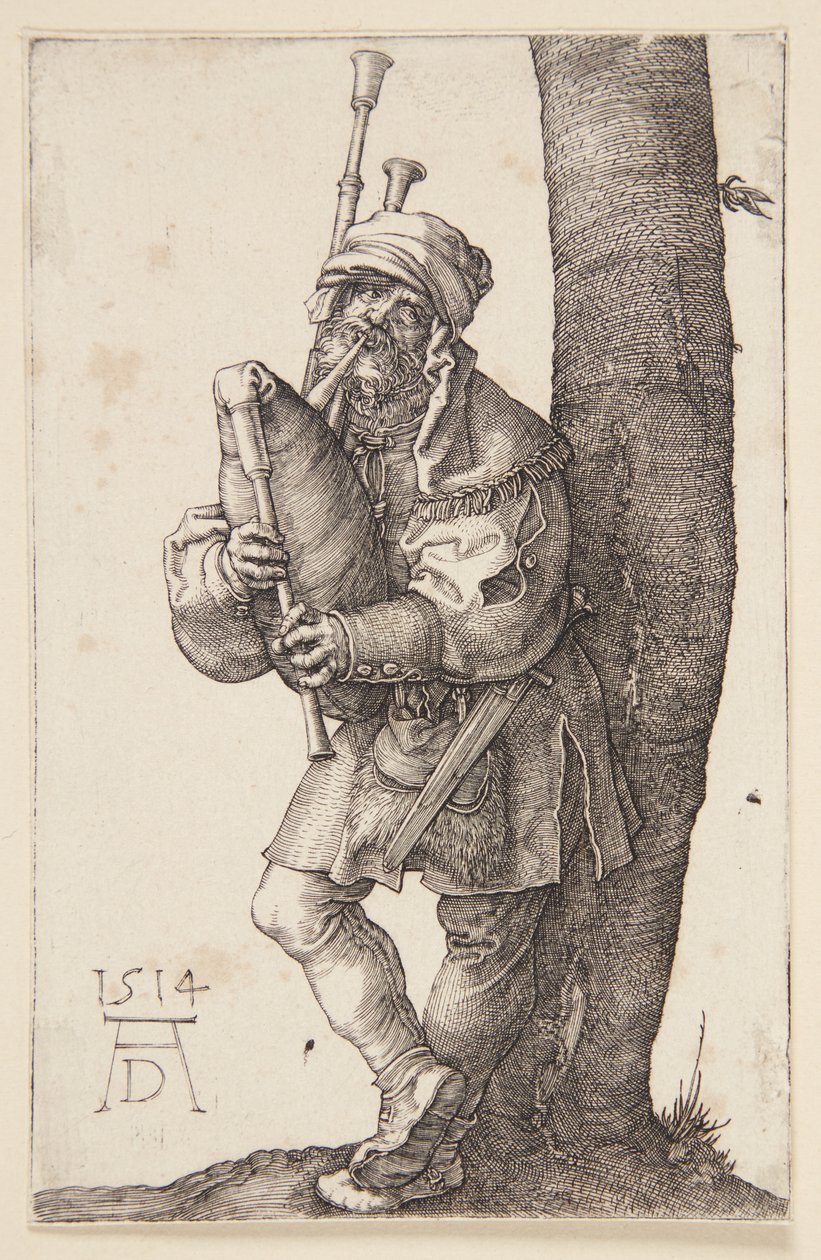 Il suonatore di cornamusa da Albrecht Dürer