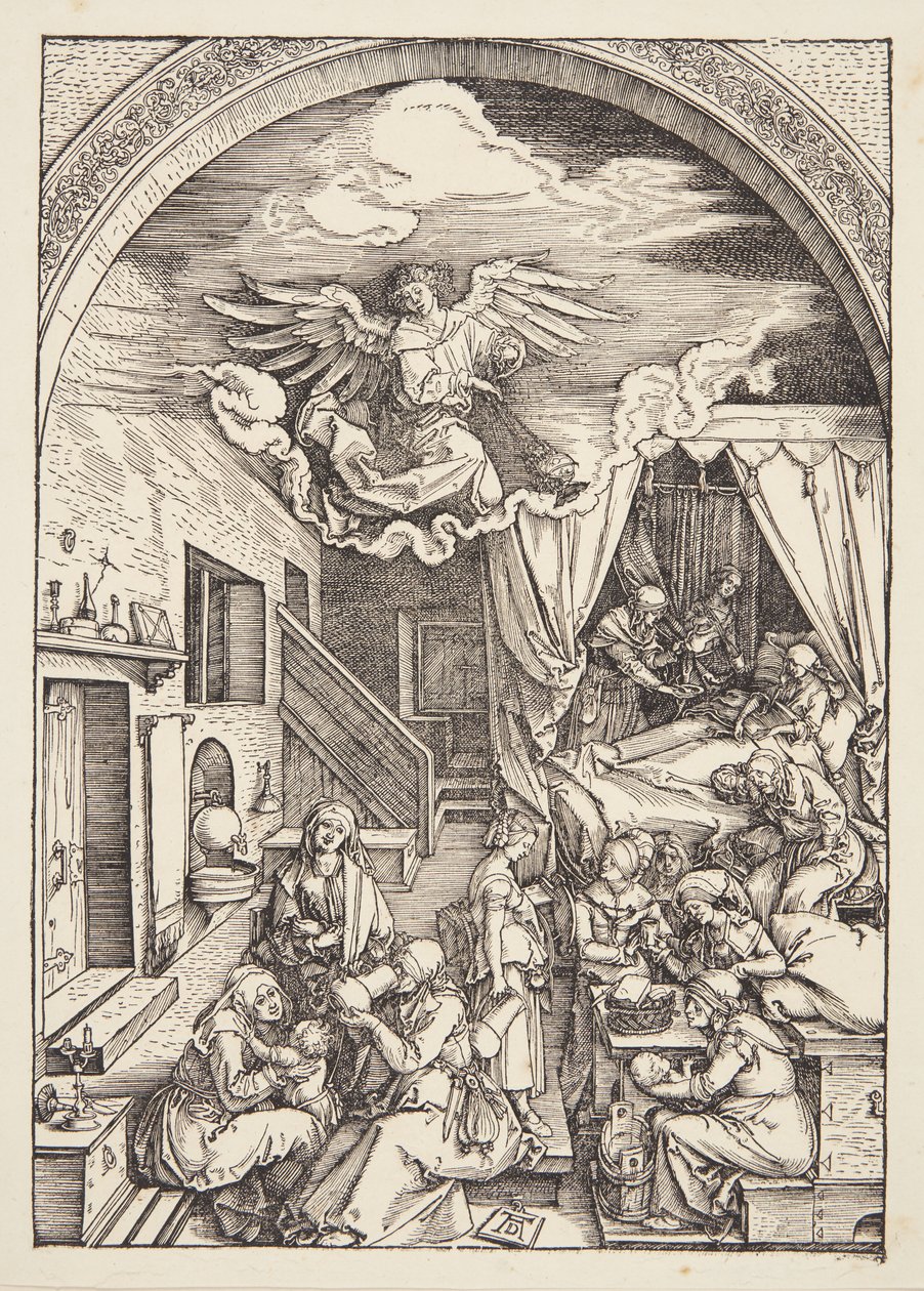 La nascita della Vergine da Albrecht Dürer