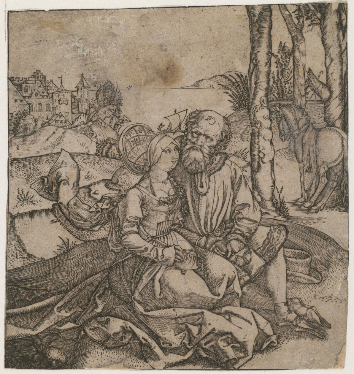 La coppia male assortita, c. 1495 da Albrecht Dürer