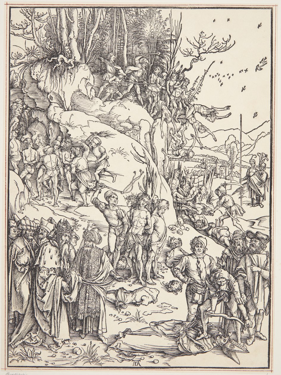 Il martirio dei diecimila da Albrecht Dürer