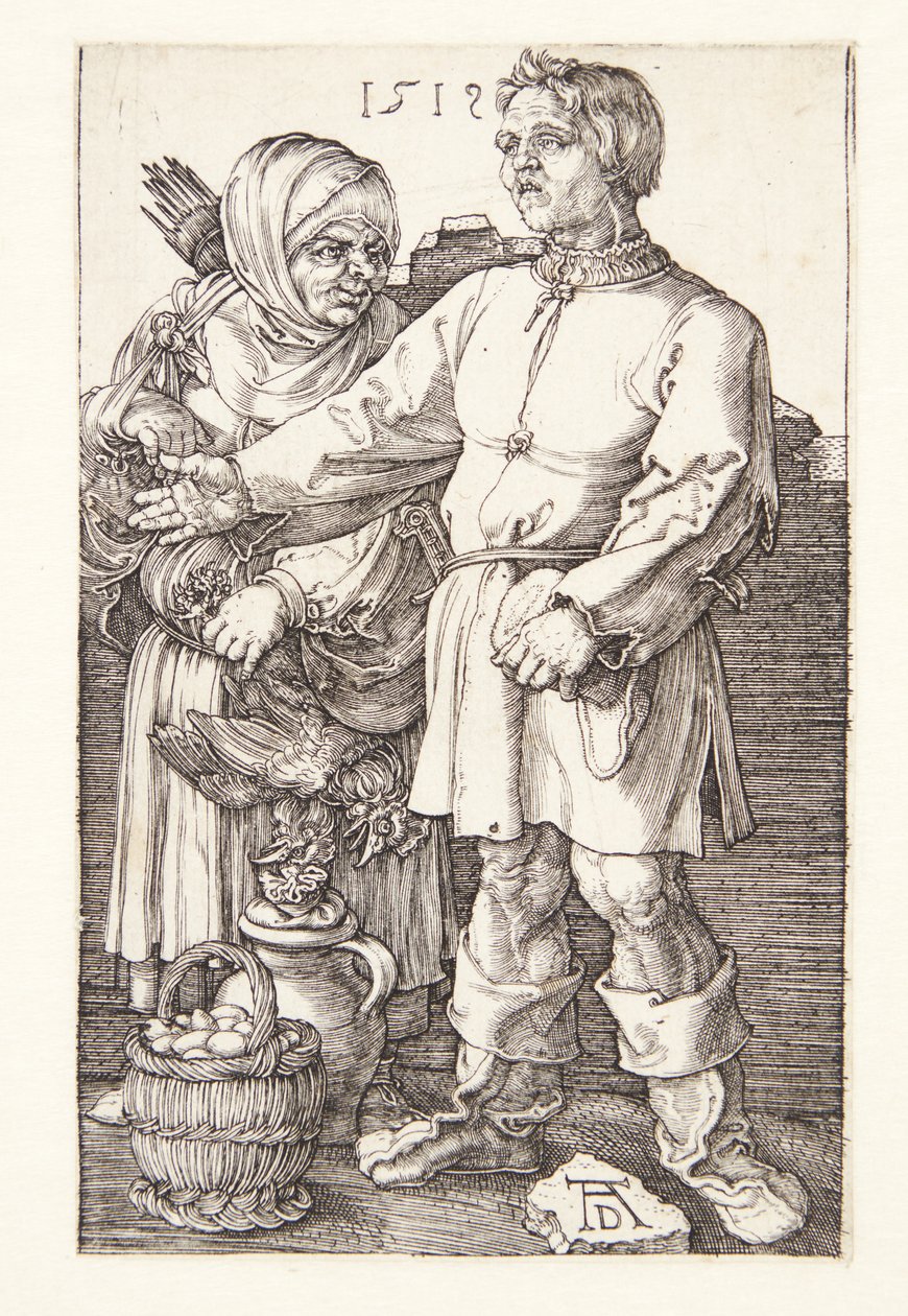 Il contadino e sua moglie al mercato da Albrecht Dürer