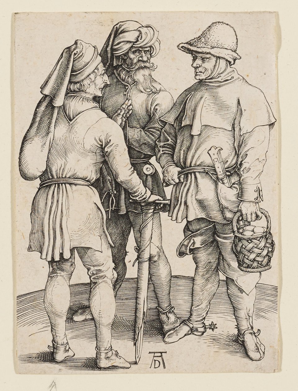 Tre contadini al mercato da Albrecht Dürer