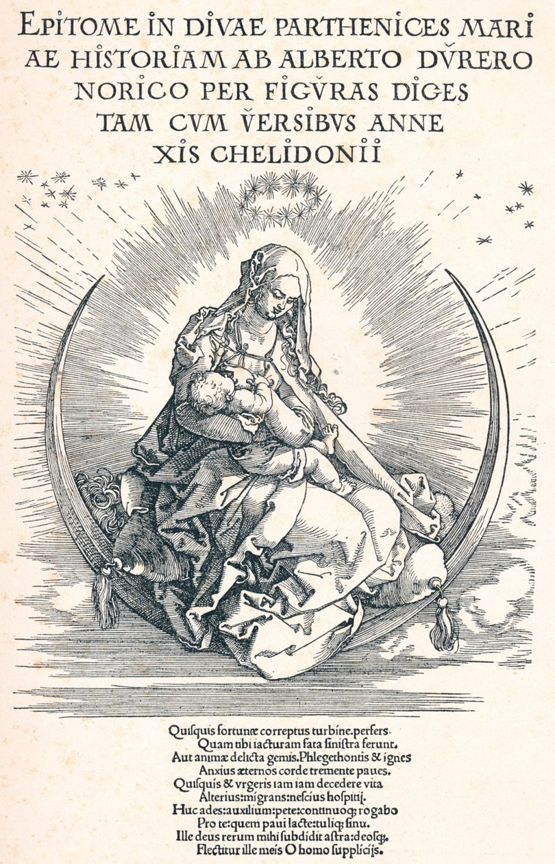 Pagina del titolo della Vita della Vergine, 1511 da Albrecht Dürer
