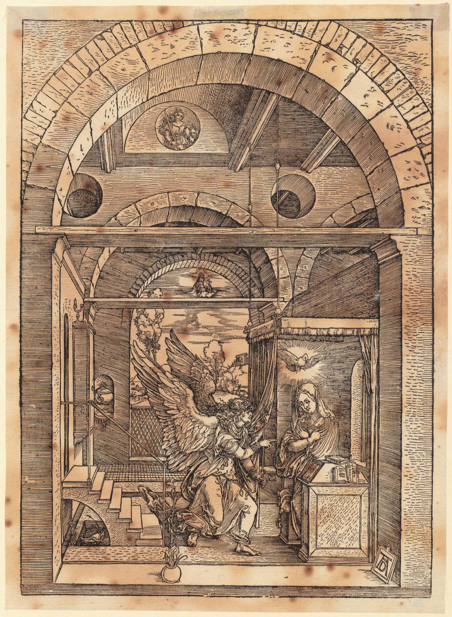 Il fidanzamento di Maria, foglio 7 della serie "La vita di Maria" da Albrecht Dürer